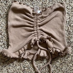 Brown tube top size small